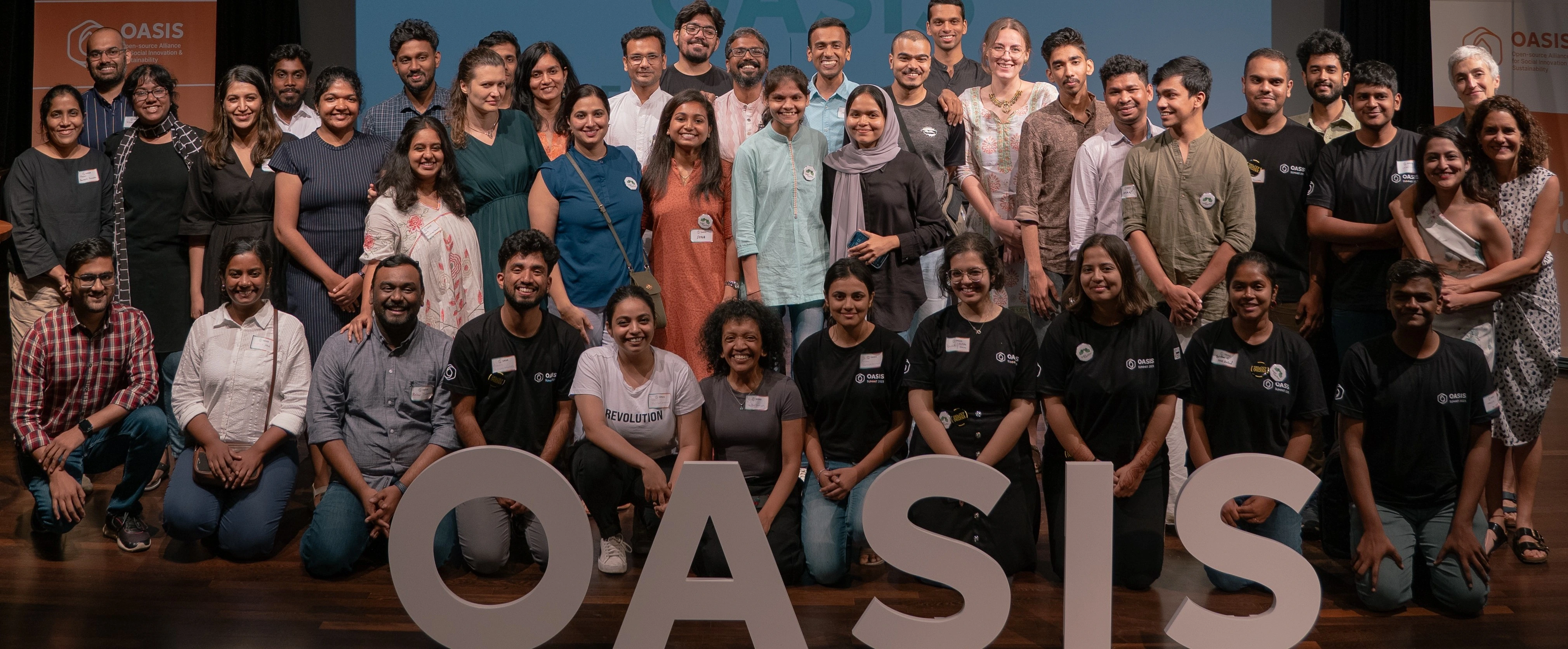 Group photo at OASIS event